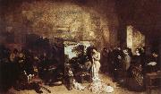 Gustave Courbet The Painter's Studio A Real Allegory oil painting on canvas
